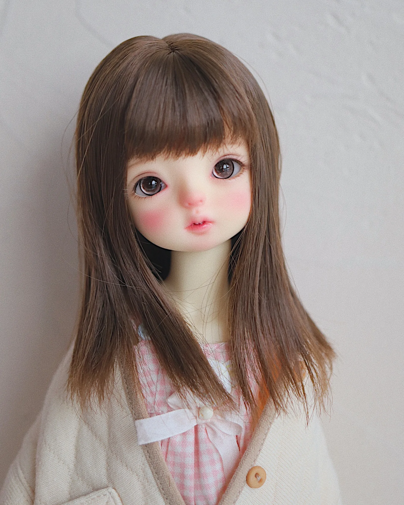 BJD/SD Wig for 1/6 &1/4 girl milk silk soft silk wig doll accessories(no doll)