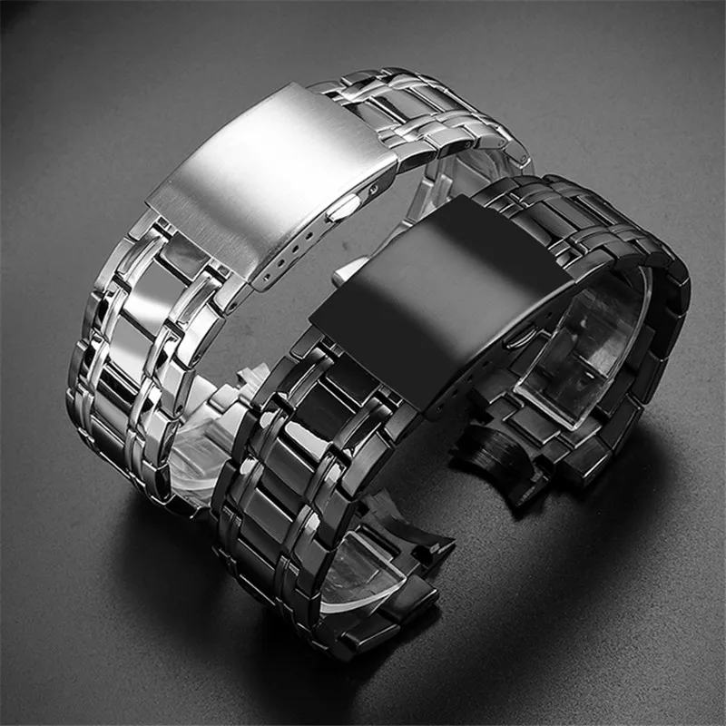 Stainless Steel Watch band For Casio 5345 EF539 EF-539 EFR-539BK EFR-539D Bracelet EDIFICE Fine Steel Watch Strap 27*16mm Silver