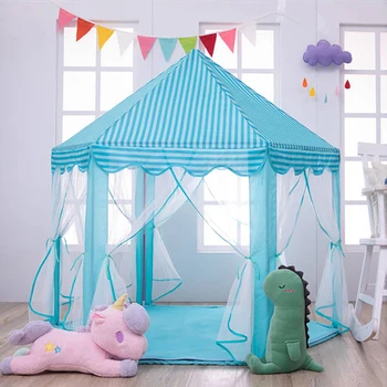 Baby Toy Tent Portable Folding Prince Princess Tent Kids Castle Play House Children Gift Outdoor Beach Tent Toy For Children Gifts