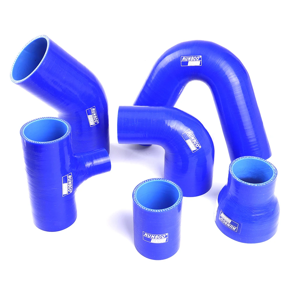 Silicone Txubing Hose Intercooler Turbo Intake Pipe Coupler Hose Universal Straight ID 45/51/63/76/89mm Length 76mm