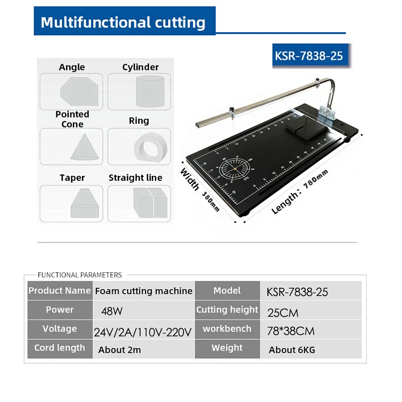 Vertical Foam Cutter Hot Wire Foam Cutting Machine Heating Tools Table Styrofoam Cutter Polystyrene Cutting Table 220V