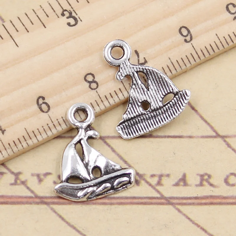 20pcs Charms Ship Boat 18x15mm Tibetan Silver Color Pendants Antique Jewelry Making DIY Handmade Craft