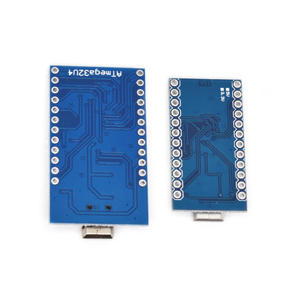 WAVGAT 프로 마이크로 ATmega32U4 5V 16MHz, 아두이노 프로 미니용 ATmega328 대체, 레오나르도 USB 인터페이스용 2 열 핀 헤더 포함