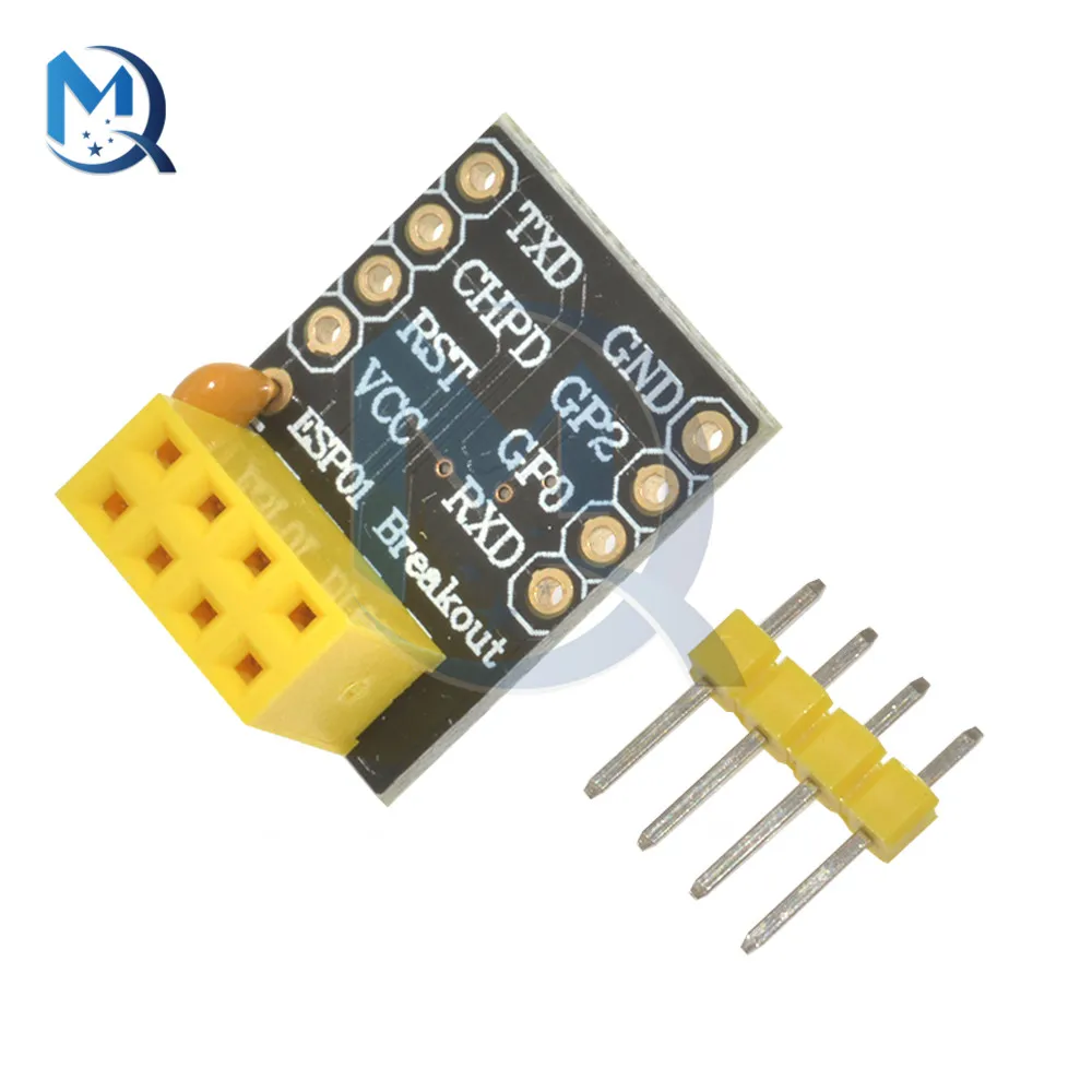 5Pcs ESP-01/01S Adapter Board 3.3V ESP8266 WiFi Wireless Module 4 PIN ESP01S Serial Breadboard UART Adapter Module