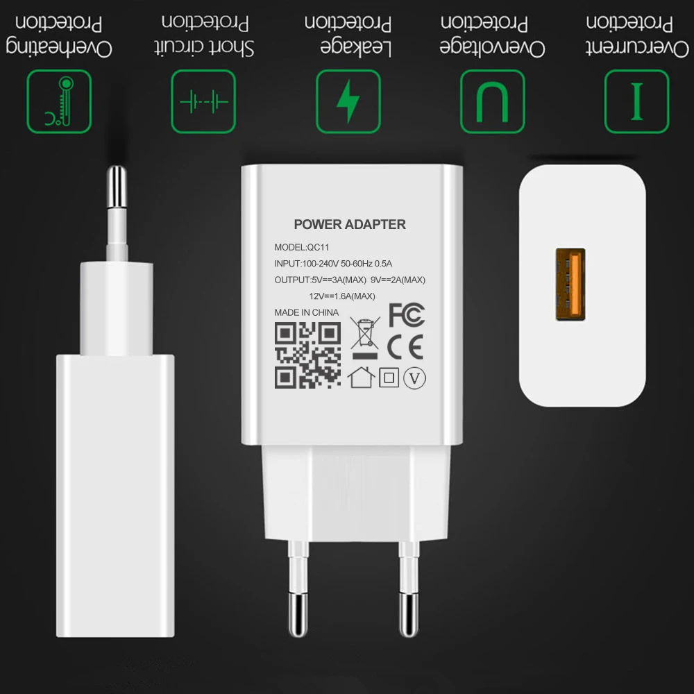 Quick Charge 3.0 For Samsung Galaxy A11 A21 A31 A41 A51 A71 A81 A91 M11 A21S M21 M31 M12 M51 Fast Charger USB C 3A Cable Abapter