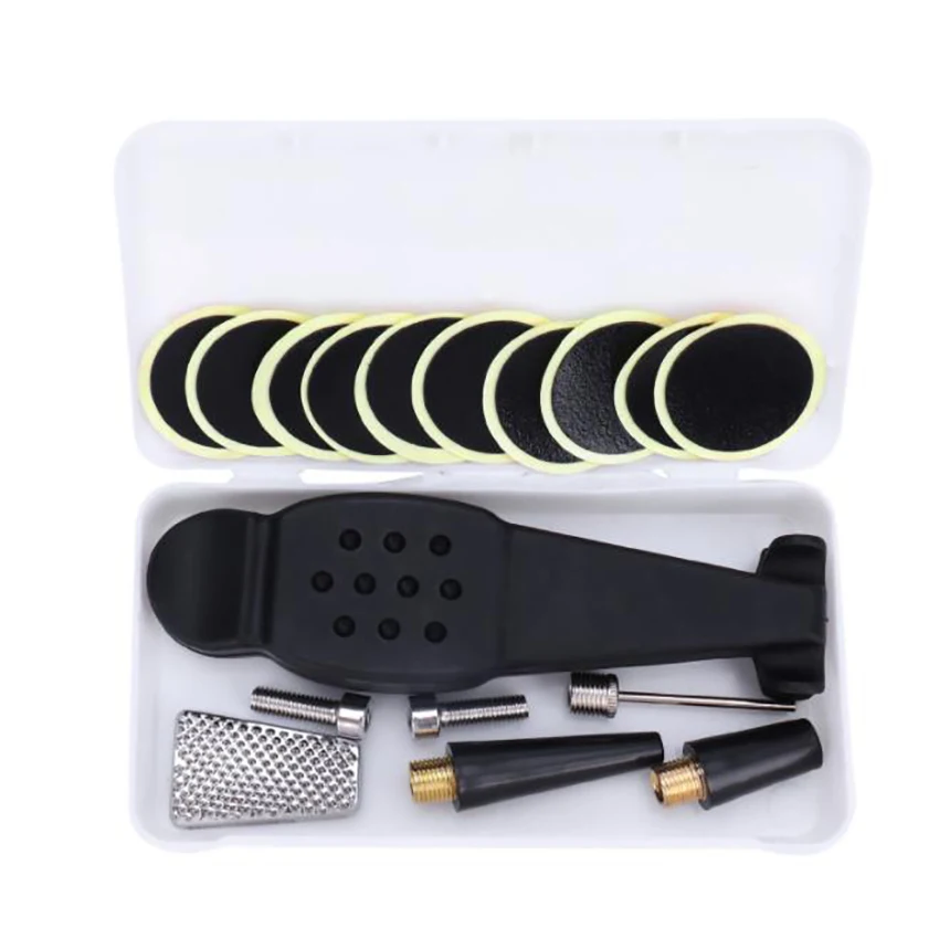 16 In 1 combinazione di attrezzi da ciclismo portatili, Mini pompa barometro chiave cacciavite strumento Mountain Bike Kit di riparazione biciclette