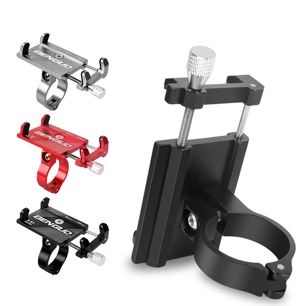 Aluminum Bicycle Universal Phone Holder MTB Mountain Bike Motorcycle Cycling Handlebar Clip Stand for 3.5