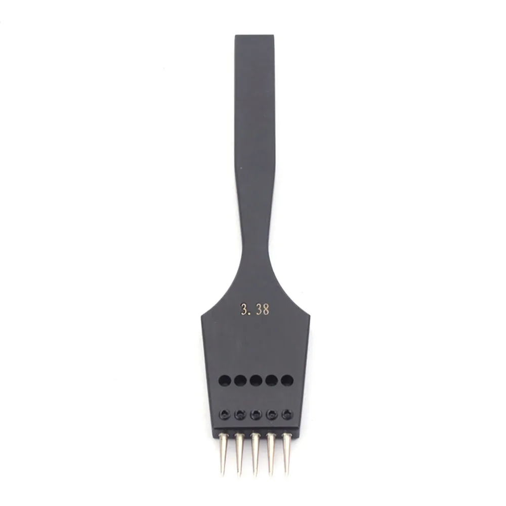 Leather Punch tool Sharp Head Replaceable Pricking Iron Removable Round Hole Punch Leather Craft Chisel 4 Size Available