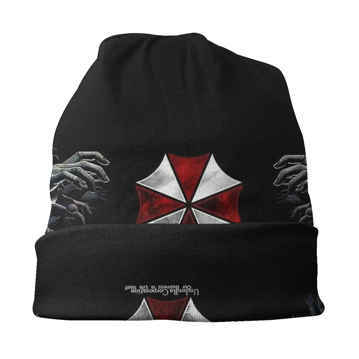 Czapka z motywem Umbrella Corporation moda jesienno-zimowa Skullies czapka beanie Unisex kobieta lato ocieplające głowę czapka z dzianiny