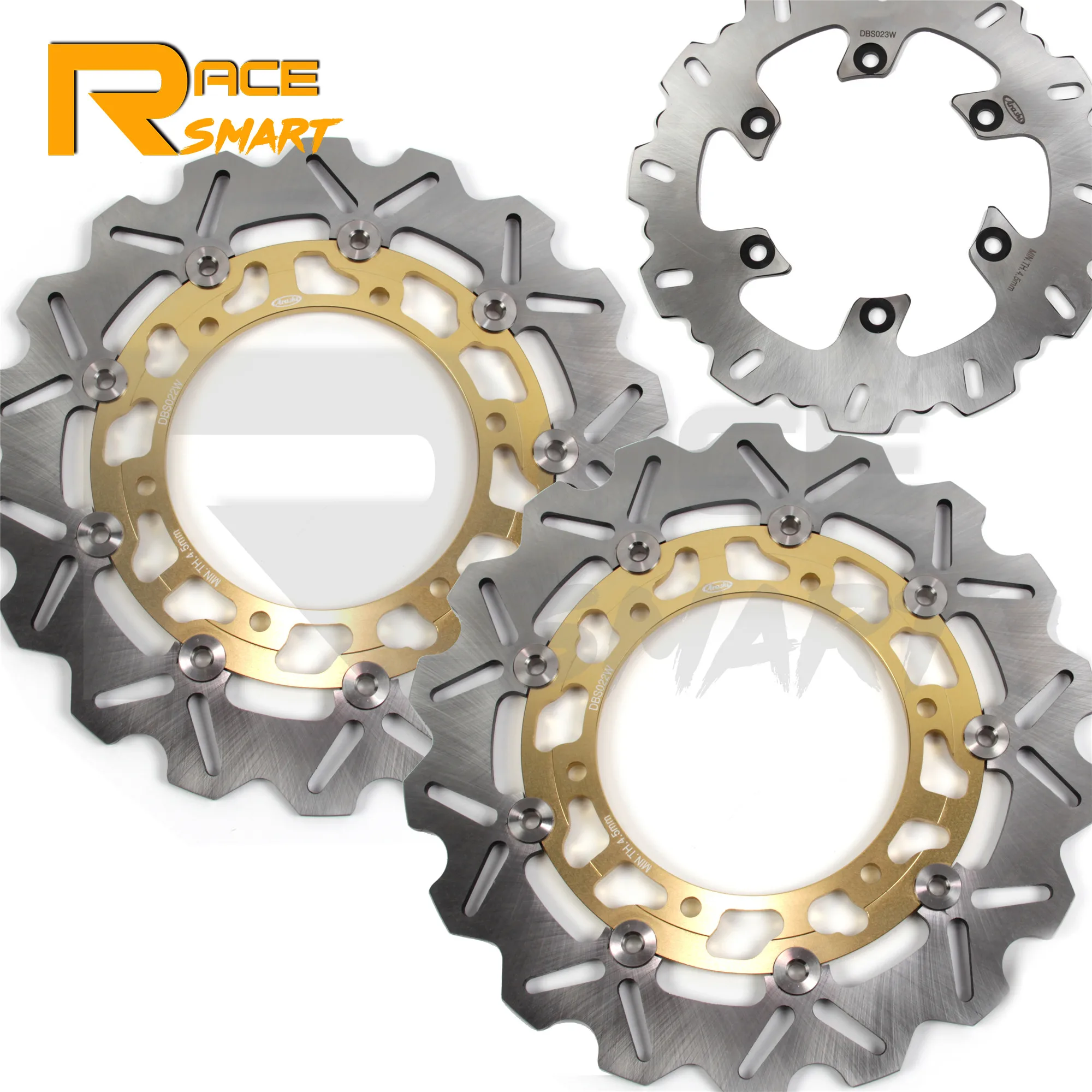 YZF R1 THUNDERACE 1996-2000 Motorcycle CNC Floating Front Rear Brake Disc Rotors For YAMAHA YZF R1 YZFR1 YZF-R1 1998-2001 1999