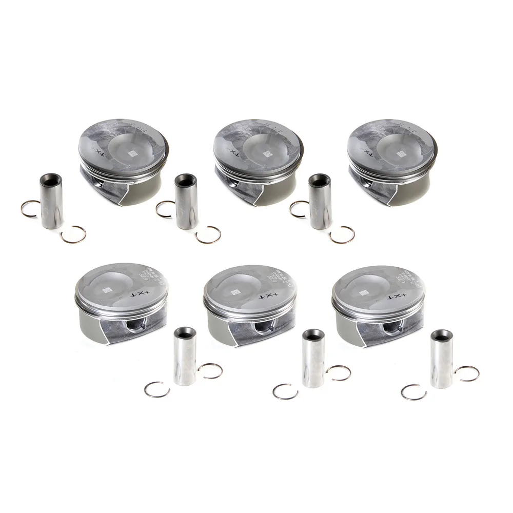 6Pcs 1-6 Cyl 3.6L Piston&Ring Assembly Fit for Porsche Panamera 2010 2011 2012 2013 2014 2015 94810304757 94810304857