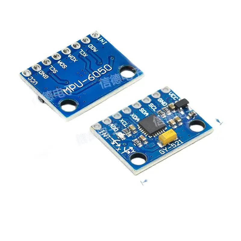 GY-521 módulo de aceleração de três eixos giroscópio 6dof módulo MPU-6050 com diagrama esquemático de código