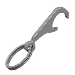 TC4 Titanium Alloy Creative Mini Beer Bottle Opener Keychain with Key Rings Can Opener Portable EDC Gadget Pendant Drop Shipping