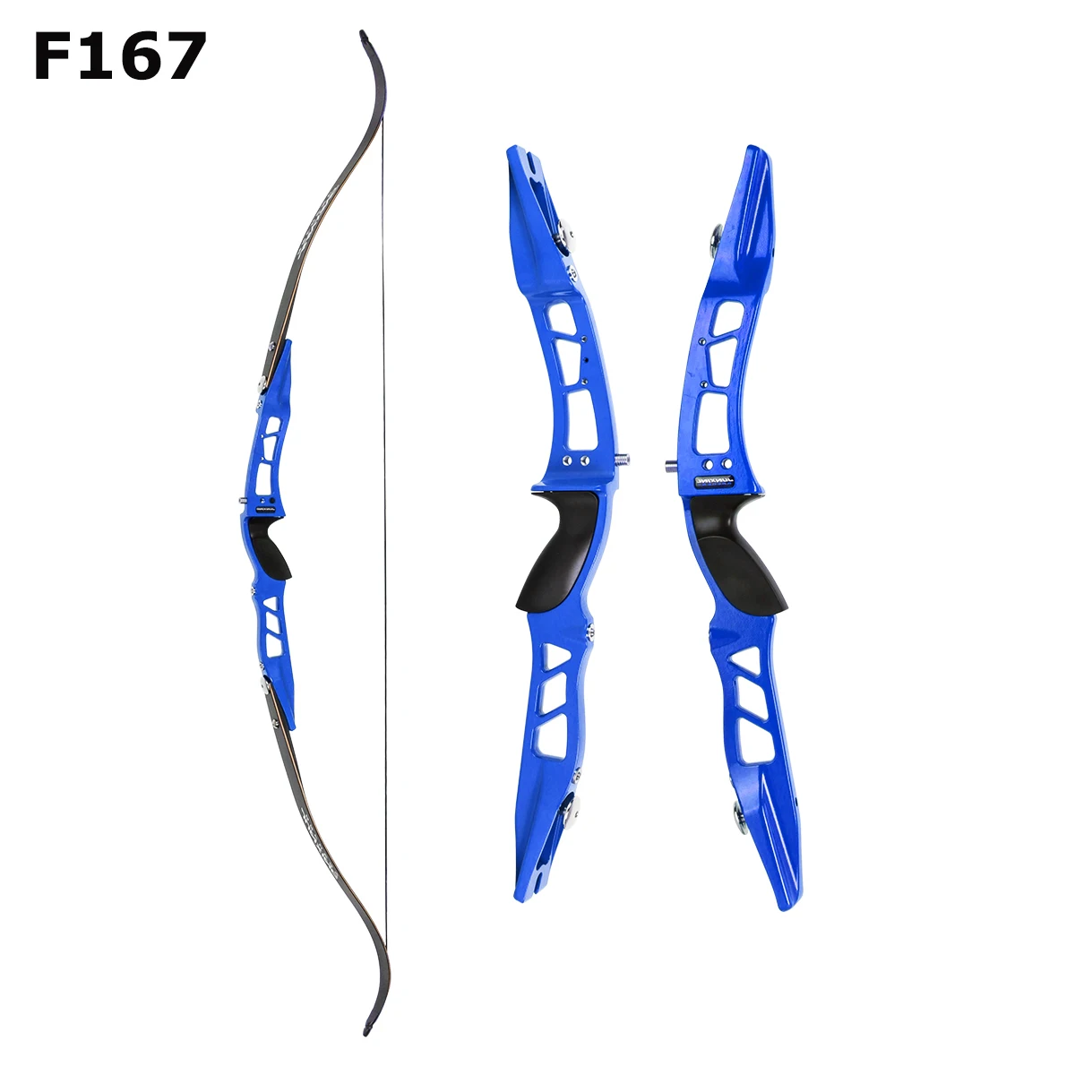 JUNXING F167 Red Blue  Taken Down 66Inch Recurve Bow For Archery Bow Shooting Hunting Game Outdoor Sports Right Hand 20-40lbs