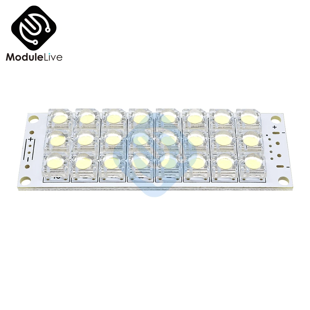 DC 5V 24-LED Super Bright White Piranha LED board Night LED Lights Lamp Module For LED Strip Tools