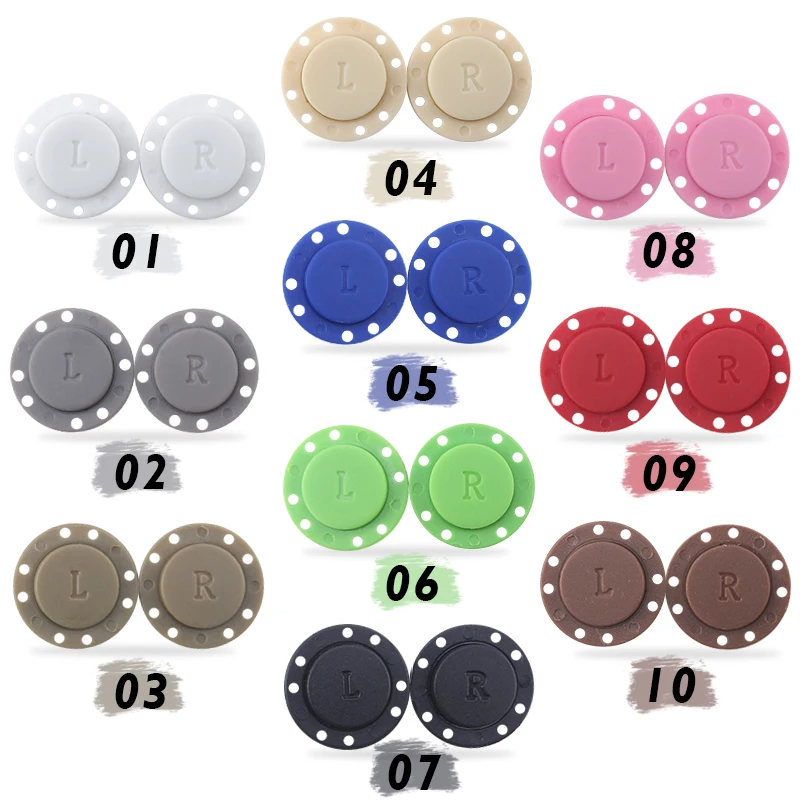 5 Pairs Sewing Button Magnet Stone Invisible Buckle Automatic Magnetic Button For Needlework DIY Bag/Cardigan/Jacket  Sewing Set