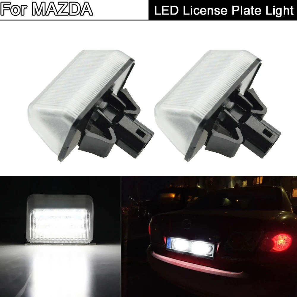 LED License Plate Light Number Plate Lamp For Mazda 6 2002-2015 For CX-7 2007-2015 For CX-5 2014-2016 For Mazda Speed6 2005-2007