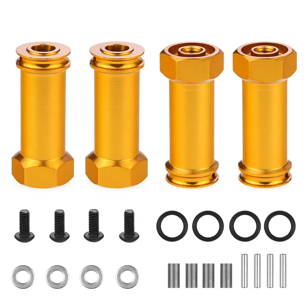 1set 12mm Metal Wheel Hub Hex Adapter Long 30mm Extension Combiner Coupler for 1/10 Traxxas Slash 4X4 HQ727 RC Car Upgrades Part