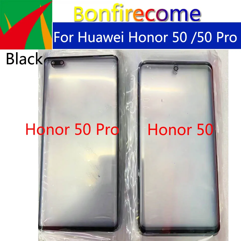 10Pcs\Lot For Honor 50 NTH-AN00 Front Touch Screen Glass Outer Lens For Honor 50 Pro 50Pro RNA-AN00 LCD Glass Replacement