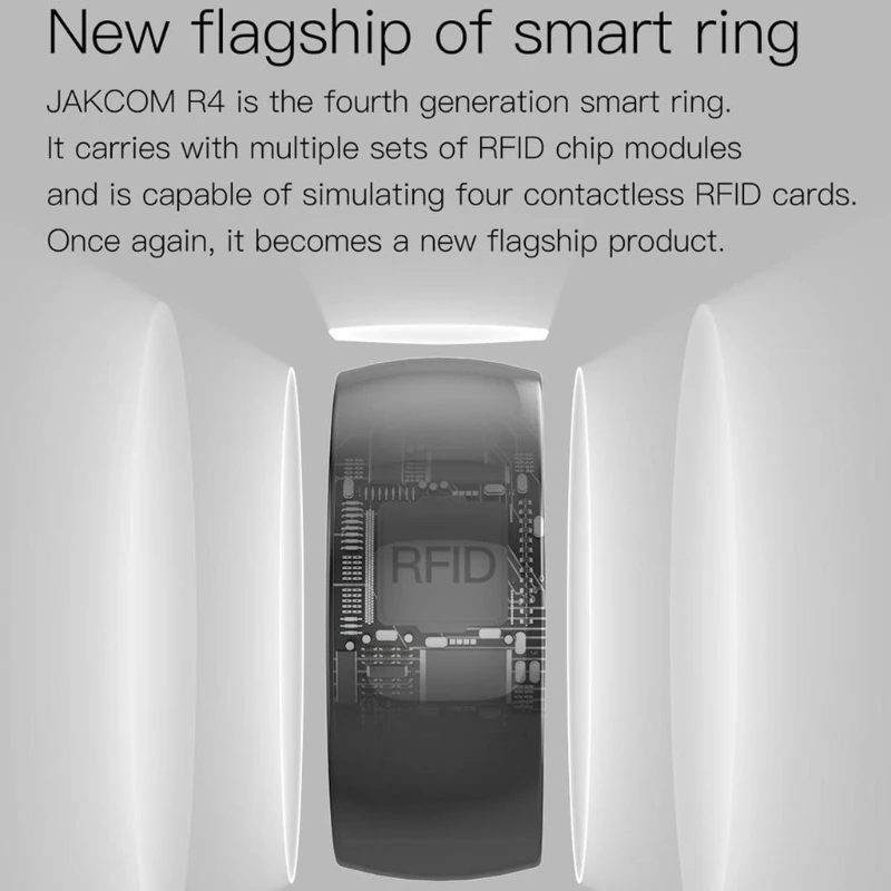R4 Smart Ring Wasserdichte Staubdicht Fallproof Smart Ring für Windows NFC Handy Multifunktions Magie Finger Ring