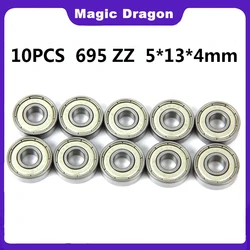 10PCS ABEC-5 695ZZ 695 zz 5x13x4mm High quality 695Z Ball Bearings 619/5ZZ EMQ 695 Z3 V3 Quality R-1350ZZ Bearing