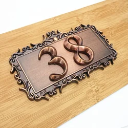 DIY Door Number ABS Plastic Customized Door Plates For Home Gates Hotel Room Personalized House Number Stickers Door Number Sign