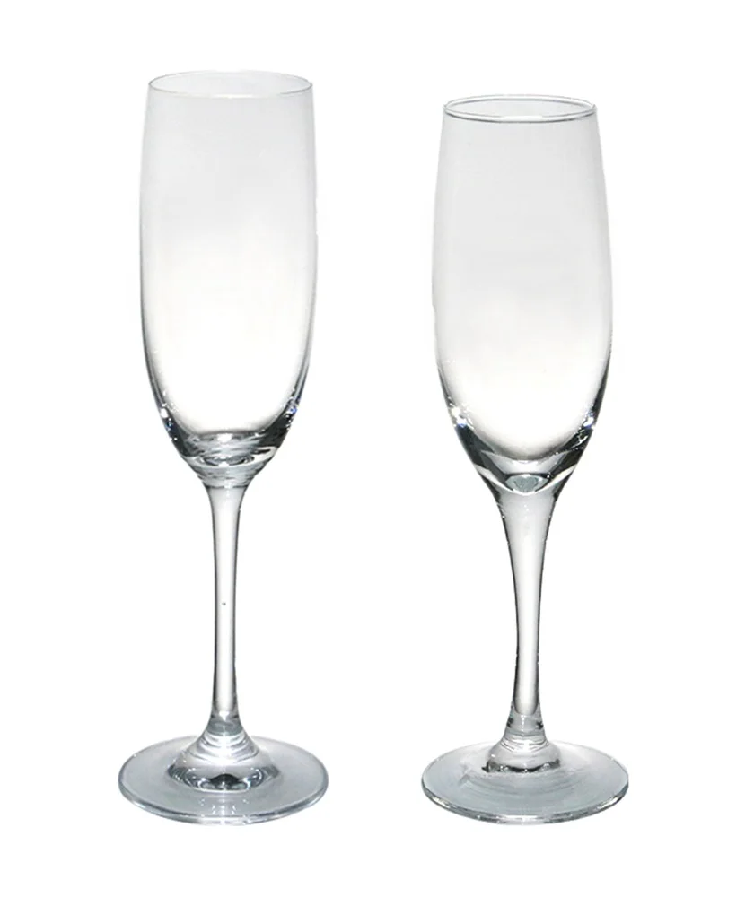 Lead Free crystal champagne glass goblet bubble cup set 210ml  6PCs