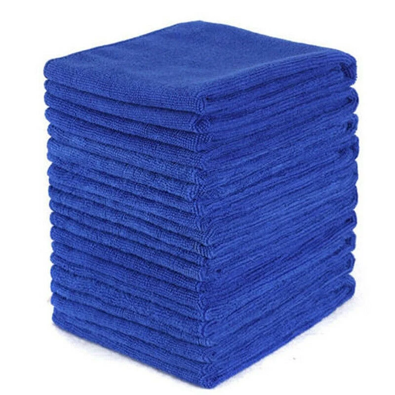 

100 Pcs Car No-Scratch Rag Polishing Dust Rags 30cmx30cm Microfiber Cleaning Cloth Towel