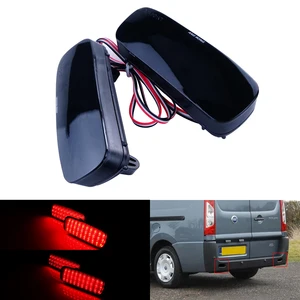Angragon-Led Reflecting Light Bumper Rear, Smoken Lens for Citroen C1, C5, Peugeot 107, 206, 607, Expert, Fiat, Scudo, Black, PAR 12 MAIN SALES LED LED LANGER PEUGEOT 206 - №7