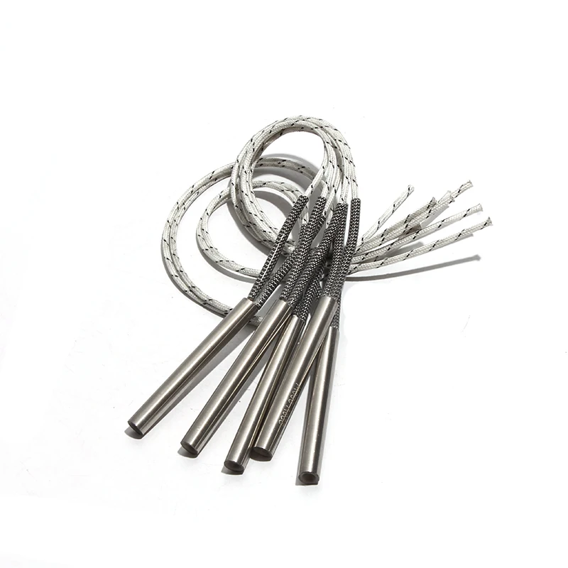 LUJINXUN 5 PCS Cartucho Aquecedor 8x38-48mm 316SUS Cabeça Única Tubo de Aquecimento Duplo Cilíndrico 110 V/220 V 120 W-150 W Aceitar Custom Made