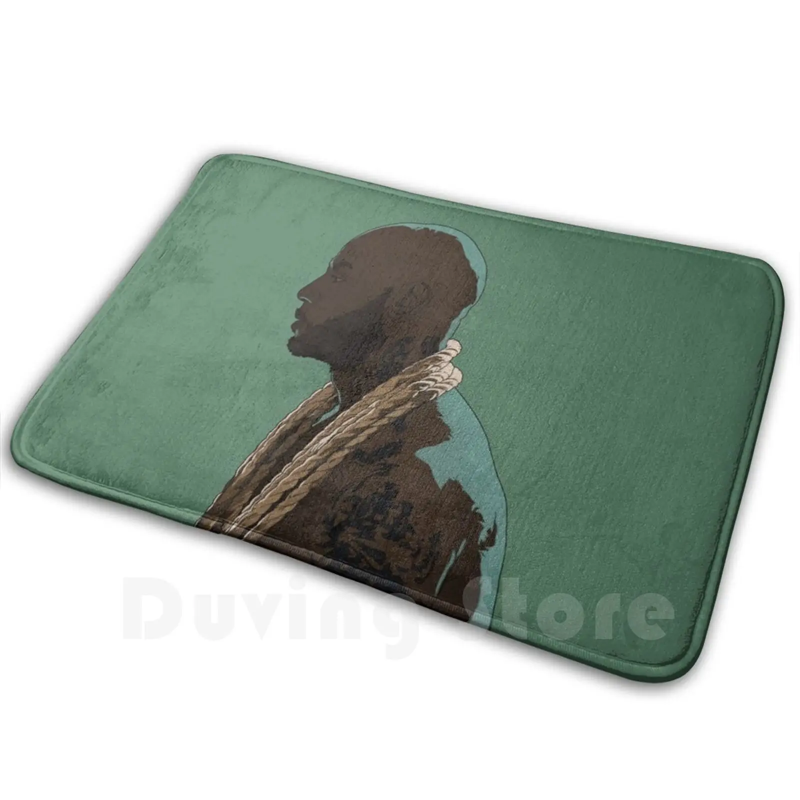 Alfombra con retrato transparente, cojín suave de Rap Damso Hip Hop Rap Fr Kopp 92i Elie Yaffa, trono pirata Ratpi