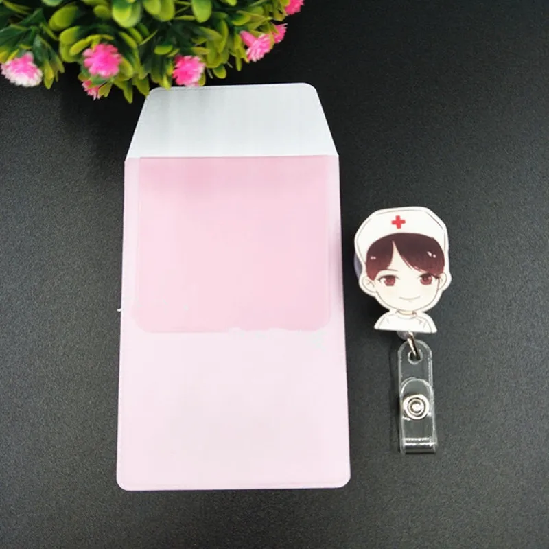 1 Set PVC-Tasche für Krankenschwestern, Arzt, Büro, Stifttasche, Taschenschutz, Stifttasche, Stifte-Organizer, auslaufsicheres Federmäppchen mit Abzeichenrolle – Detail 20