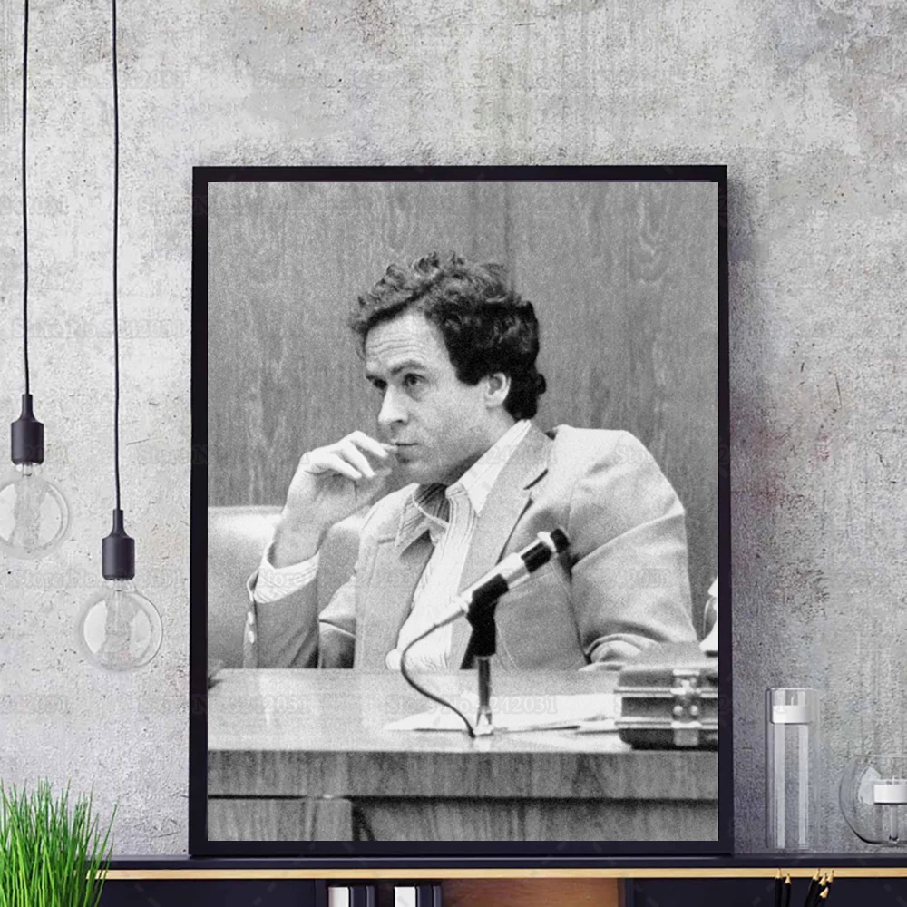 Ted Bundy Poster Print Serial Killer Ted Bundy Canvas Painting Wall Art