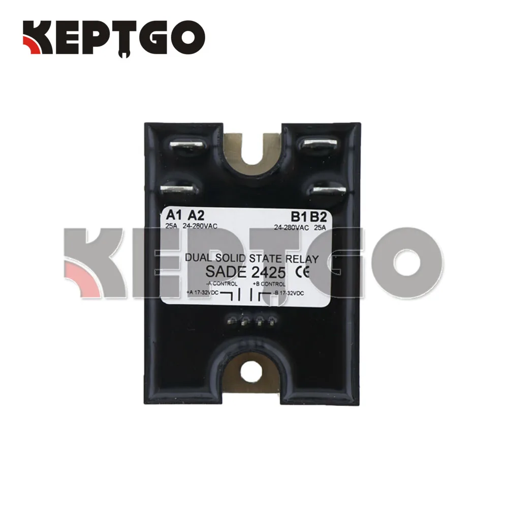 New Dual Solid State Relay SSR 17-32VDC Input 280VAC 40A Random Replace Crydom D2440DE-10