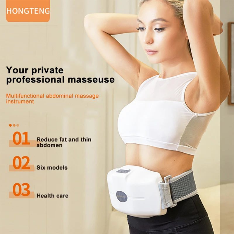 

Belly Massager EMS Muscle Stimulator Device Relax Warm Stomach Electric Abdominal Stimulator Body Vibrating Slimming