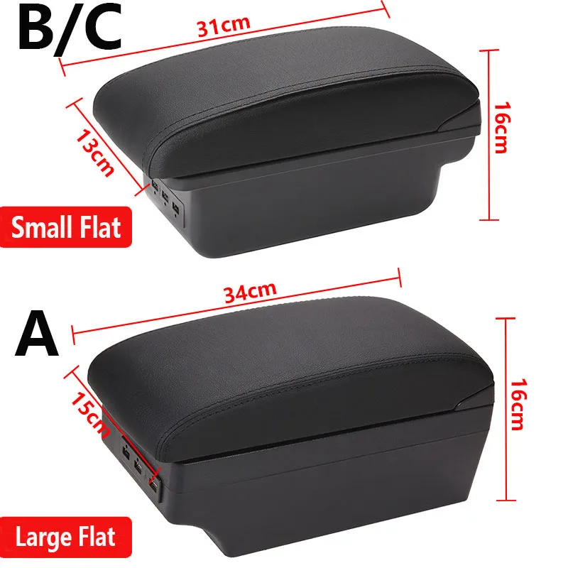 For KIA Rio 2 armrest box For KIA Rio 2006 2007 2008 2009 2010 2011 car armrest box accessories interior Storage box Retrofit