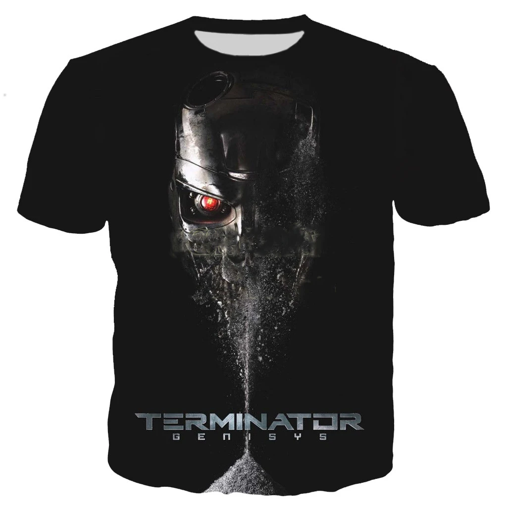 Fashion Movie Terminator Arnold Schwarzenegger T Shirt Men Women 3D Printed T-shirt Harajuku Style Tshirt Streetwear Tops