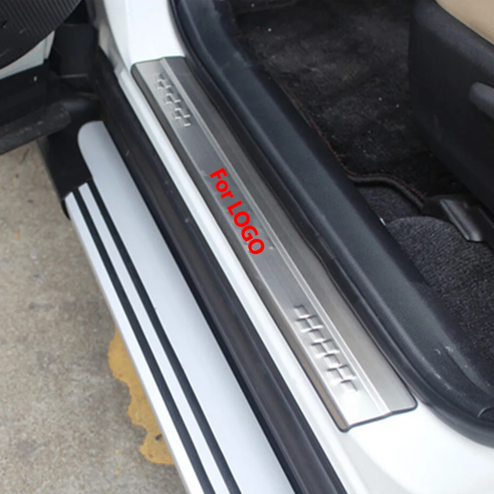 For Toyota RAV4 RAV 4 Accessories 2014-2019 Stainless Steel Scuff Plate Door Sill Guard Pedal Protector Trim Car Styling 4pcs