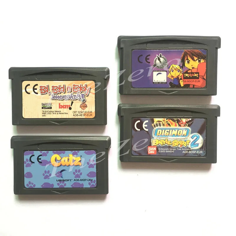 Ed Edd n Eddy مقدما الحارس أبطال Catz Digimon معركة الروح 2 ل 32 بت يده لاعب لعبة فيديو بطاقة وحدة التحكم خرطوشة