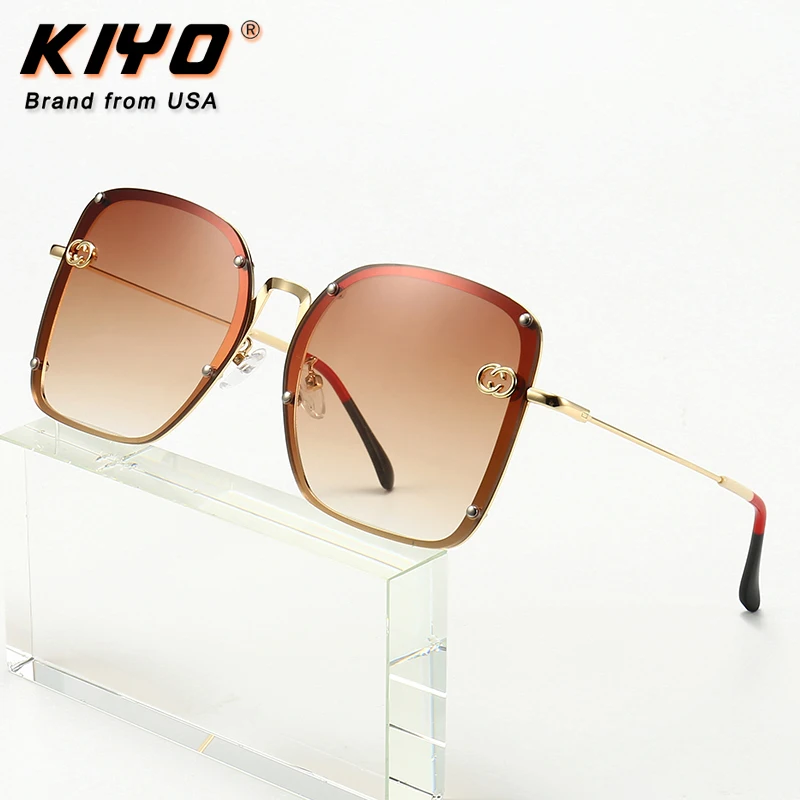 

KIYO Brand 2020 New Women Men Square Polarized Sunglasses Metal Classic Sun Glasses High Quality UV400 Driving Eyewear 2878