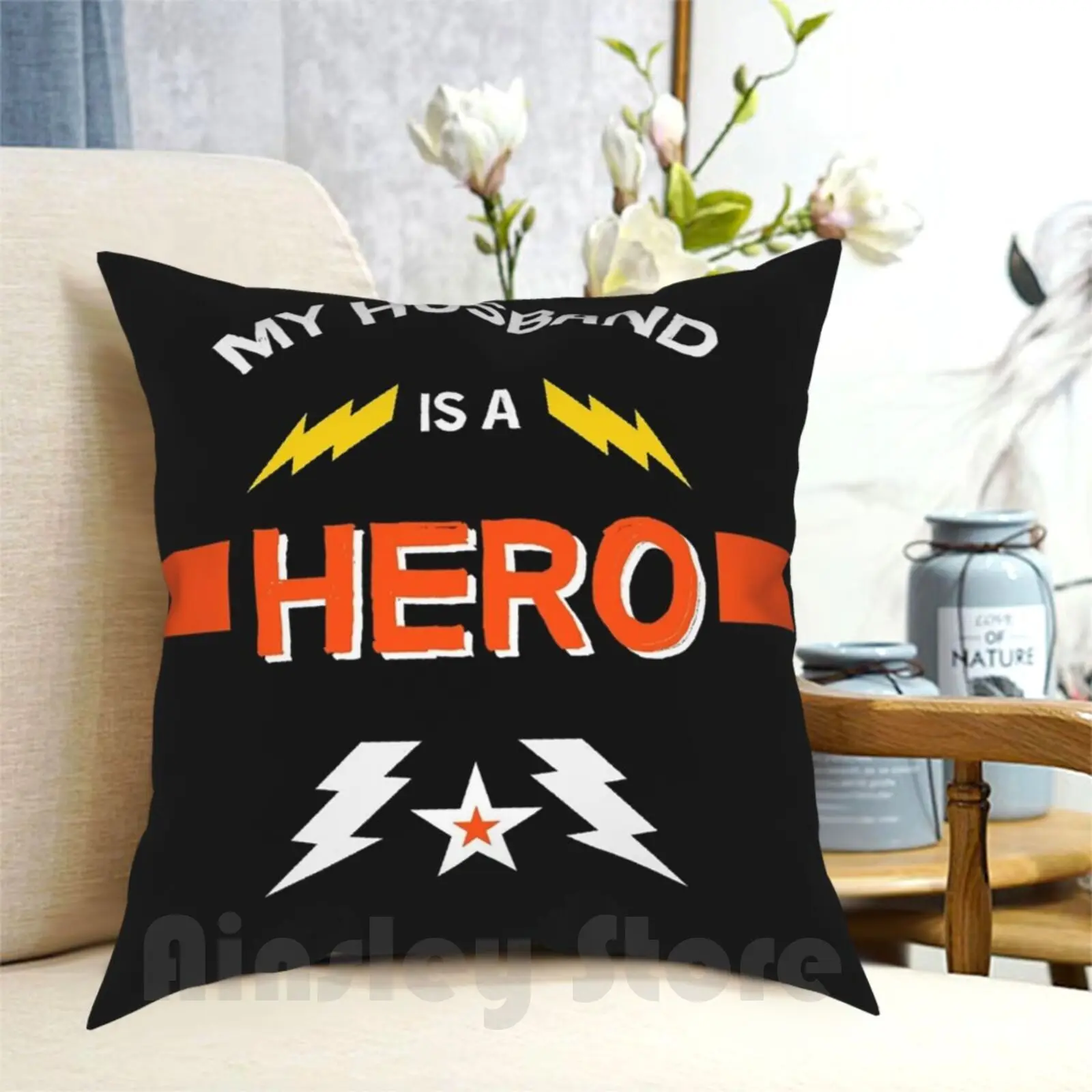 My Husband Is A Hero Shirt-Nurse Teacher Hero-Best Husband In The World-Brave Husband Outdoor Hiking Backpack Riding Climbing