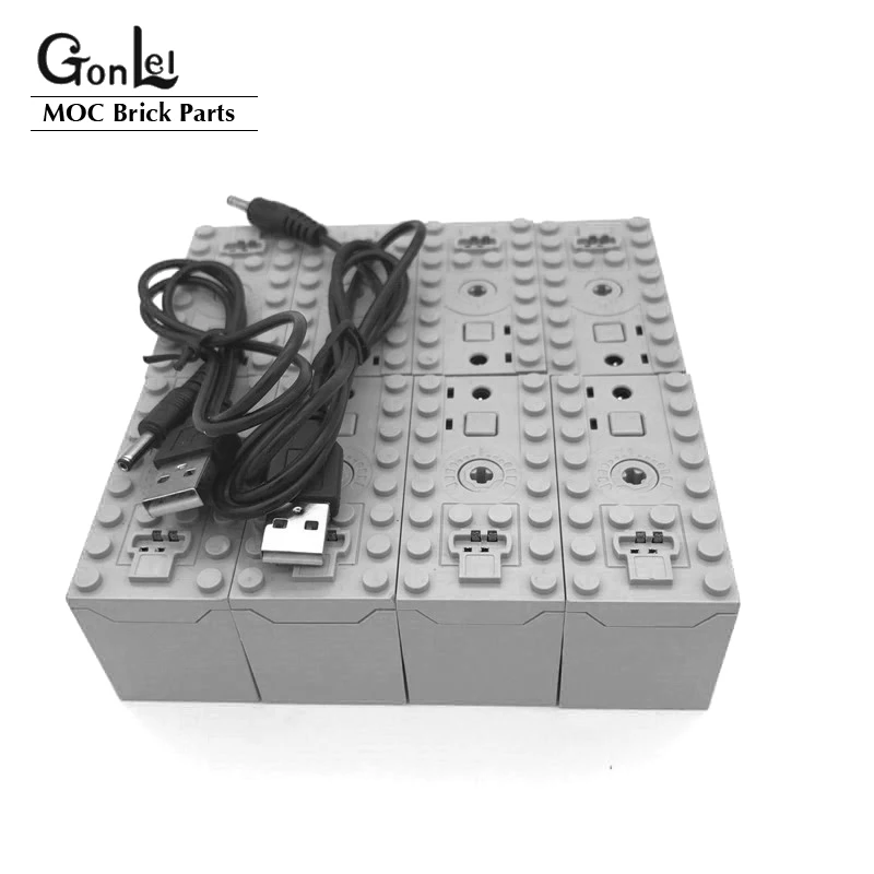 Rechargeable Battery Box 8878 -1 54599 MOC Building Blocks Cars motor Toys Compatible with 84599 64227 58122 58123B Parts Toys