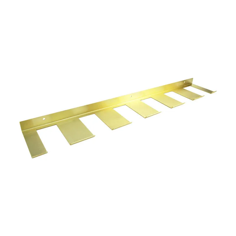 Glass Holder Shelf Hanger Goblet Rack Wine Rack Liquor Shelf Hanging Brass Wall Bracket Gold