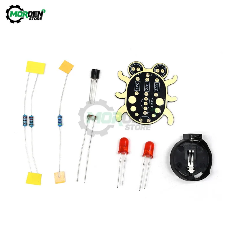 Weevil DIY Kit Eye Electronic Beginner Learn To Solder Fun Kit Handmade Gift Fit for Student Experiment Parent-Child Interaction