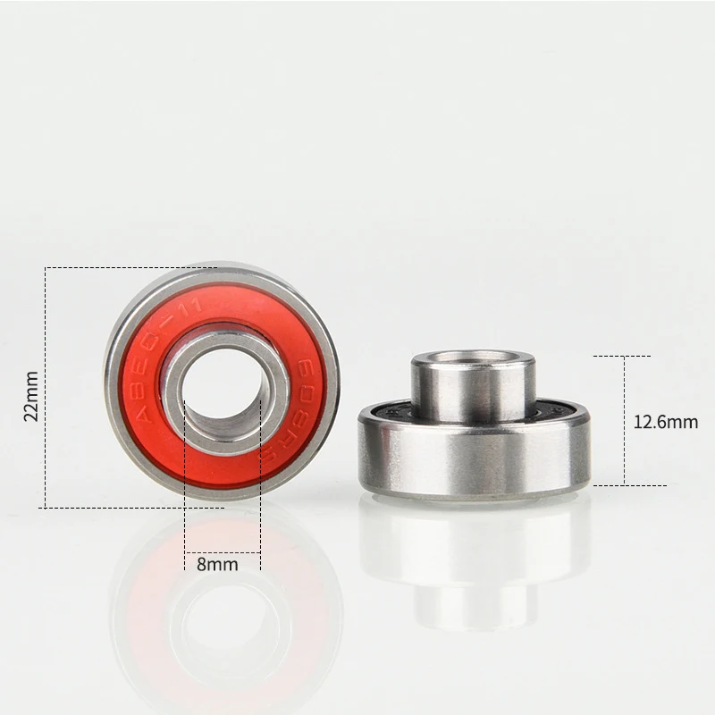 8PCS 608ZZ 608-2RS Longboard Terintegrasi Bearing Skateboard Bearing Roller Skate Bearing