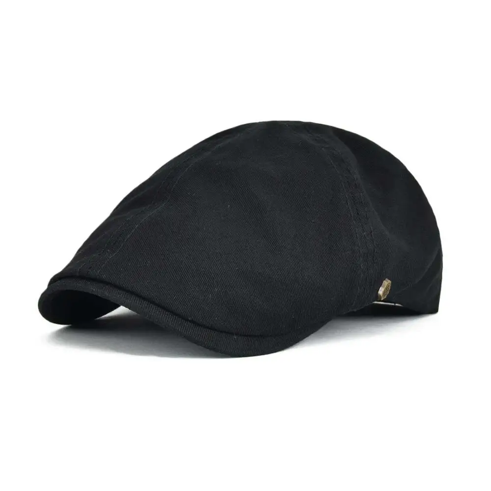 VOBOOM Cotton Ivy Flat Cap berety wiosna lato mężczyźni kobiety jednokolorowa na co dzień kierowca Retro mężczyzna kobieta Boina 063 — zdjęcie 2