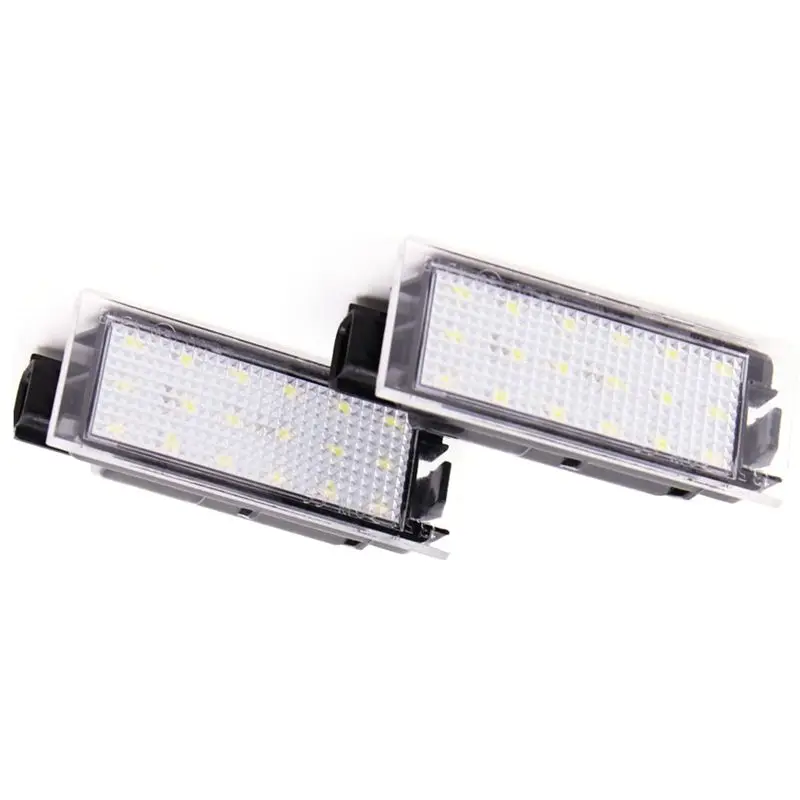 Luz de matrícula de LED para carro, Renault Megane 2, Clio, Laguna 2, Megane 3, Twingo, Mestre, Vel Satis, 2pcs