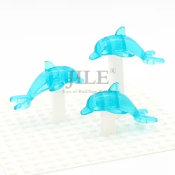 5pcs Moc Building Blocks Brick Dolphin Elves Orca Animal Whale 13392 pb01 Classic Jumping Compatible with Friends 6228 Toys