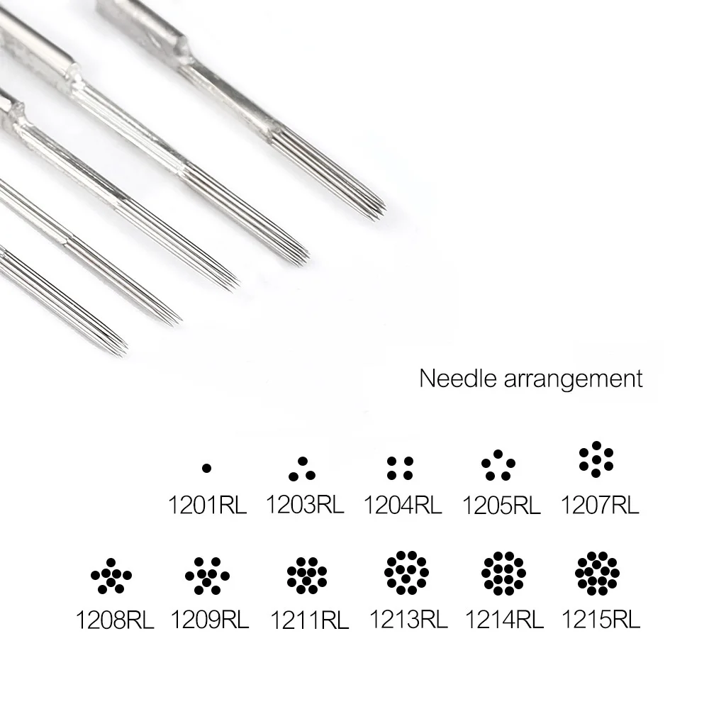 TRUE STAR Tattoo Needles 5RL Premium Round Micro Needles Sterilized Stainless Steel Needles for Tattoo Machine Gun Supplies