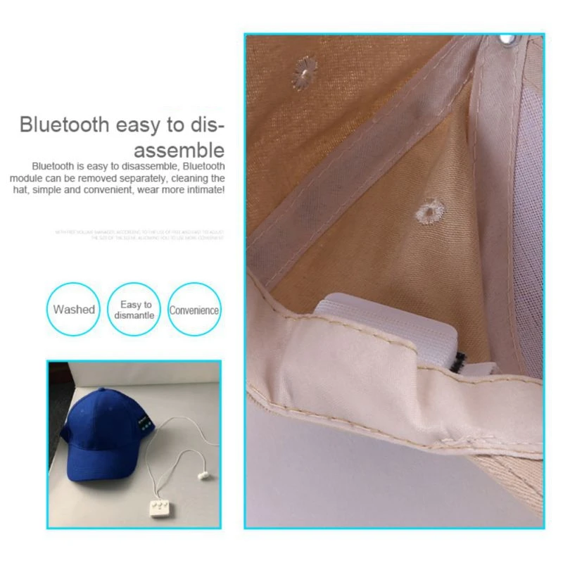 Słuchawki bezprzewodowe Bluetooth 5.0 Słuchawki sportowe Czapka muzyczna Wypoczynek na świeżym powietrzu Zestaw głośnomówiący Czapka z daszkiem